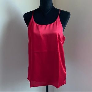 Red Satin RacerBack Camisole